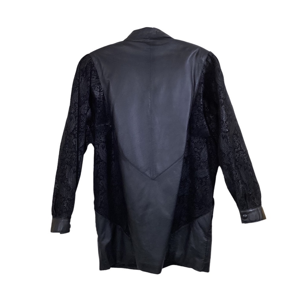 Vintage Wilson’s Women’s Leather Coat With Suede Paisley Design Sz S - Picture 2 of 15